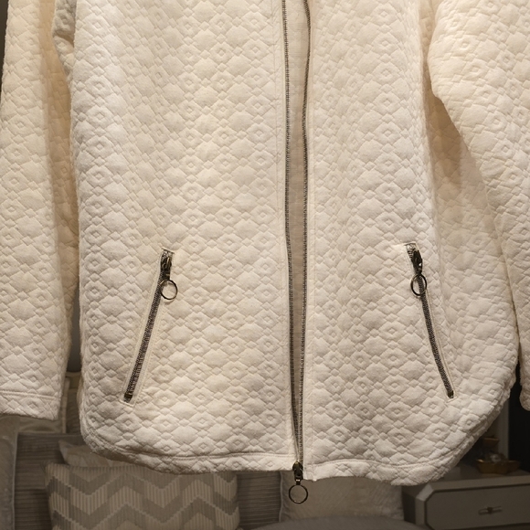 Ruby Rd. Cream Quilted Teddy Jacket - Picture 4 of 10